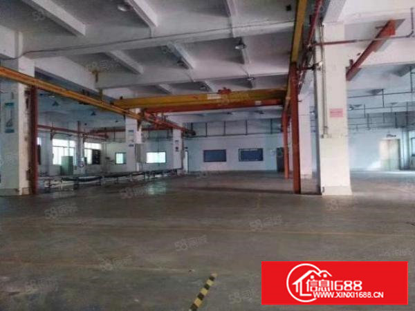 厦边新空出一楼高6.5米2000平带装修厂房招租