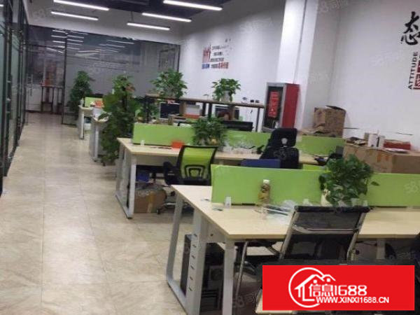 业主直租330平电商办公室新装修带办公家具用品拎包办公