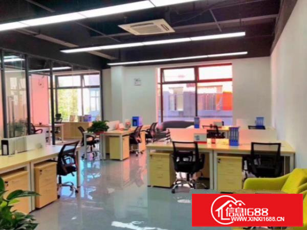 地铁3号线爱联电商产业园300平方出租带装修办公室可开税票