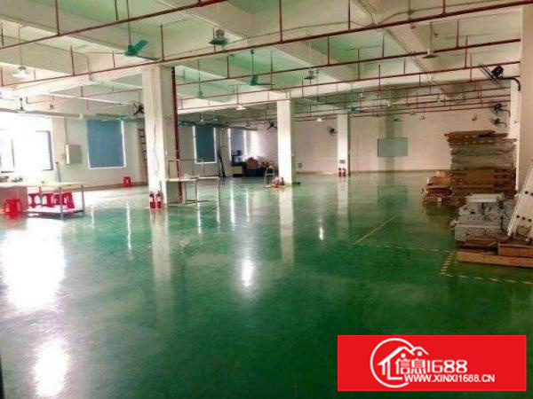 出租龙岗区坪地楼上豪装厂房420平方办公室地坪漆水电