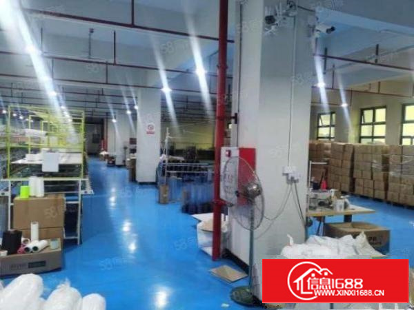 寮步新出楼上2380平精装修全新地坪漆厂房低价出租