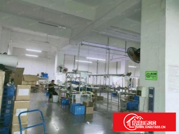 长安厦边三楼680平精装修厂房出租公摊小无杂费