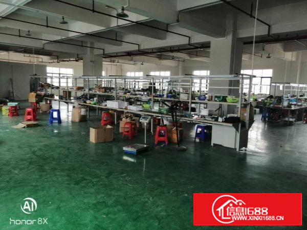 长安镇沙头精装修水电齐全楼上1500平厂房出租仅租16元！