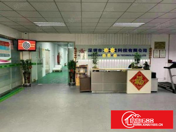 固戍大型花园式工业区2楼1150带精装修厂房出租