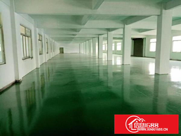 茶山南社工业园厂房三楼1400平方出租有现成地坪漆