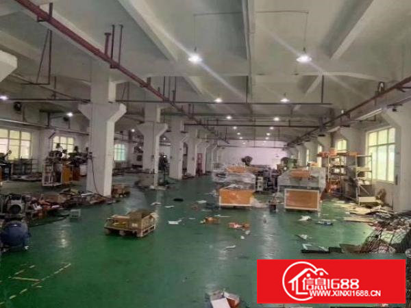 龙岗新生工业区厂房一楼1300平带装修出租高6米空地大