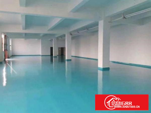 沙井共和新出楼上700平全新地坪漆厂房，还价就租