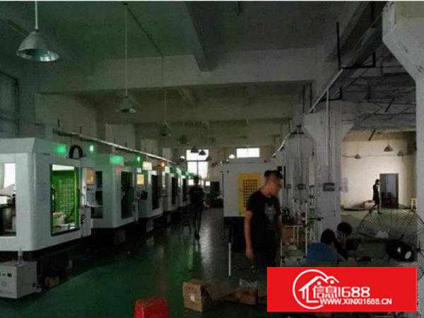 长安s358省道标准一楼厂房600平方带牛角地坪漆