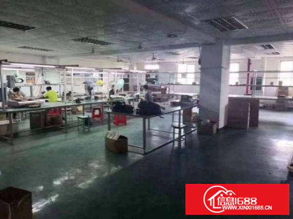 福永桥头地铁站附近楼上660平精装厂房出租无装让费