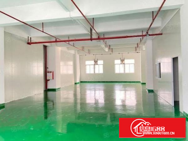 寮步镇富竹山村3楼800平标准厂房出租全新地坪漆入驻即可生产