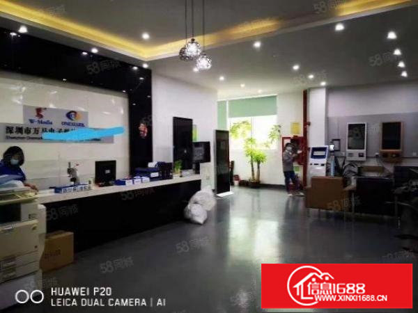 观澜章阁新出楼上2400平精装修标准厂房出租，水电到层形象好