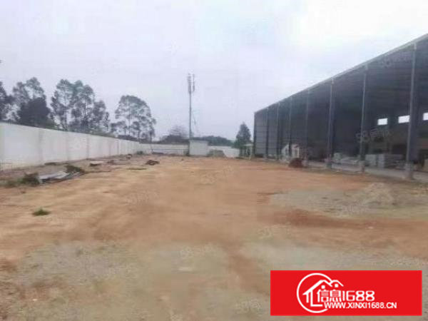 8米高，空地大，常平单一层独院钢构厂房出租可做污染噪音行业