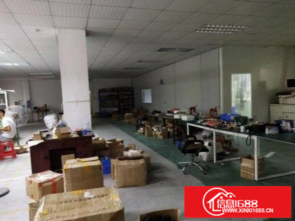 横岗华侨新村社区带装修二楼厂房680平方，可分租