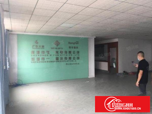 福永塘尾大型工业区楼上精装1600平厂房出租，拎包入驻