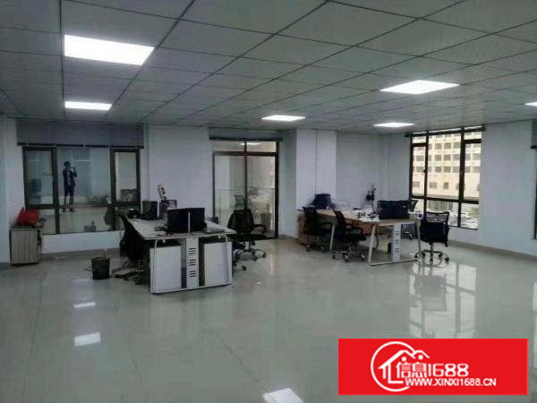 宵边楼上800平精装修写字楼式厂房出租