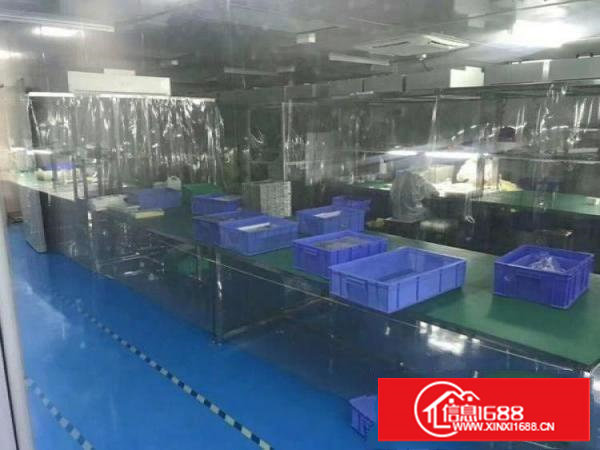 桥陇临凤岗,千级无尘车间1300,豪华装修,租16