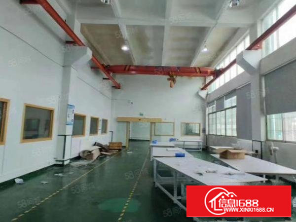 沙井西部标准厂房一楼2300平6米高牛角现成行车