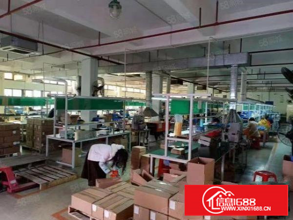 塘厦科苑城二楼厂房出租1750平适电子组装线材手袋加工