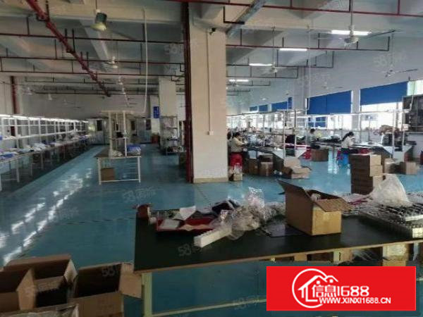 长安楼上新出1250平方豪华装修厂房出租，水电齐全，消防合格