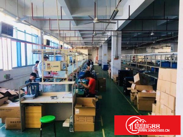 沙井高速路口新出楼上1030平方带装修厂房