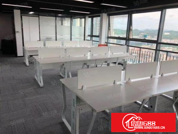 48平米起分租布吉李朗地铁口办公室出租228平精装带卡座家私