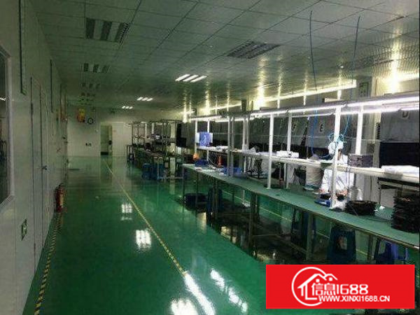 坂田和磡村2楼400平方厂房招租，入住即可生产，全吊顶！