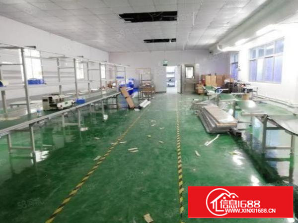 西乡，铁岗，新出带精装修870平无尘车间厂房出租，租金22元