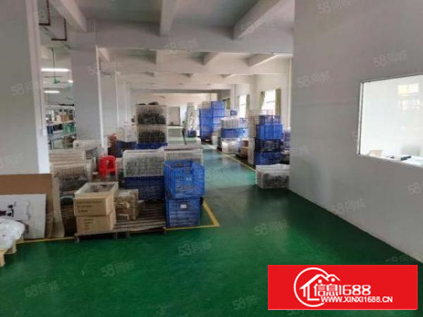 凤岗雁田村鸿海晶信工业园楼上1500平方厂房出租带办公室装修