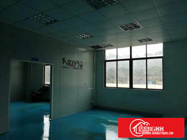 凤岗新出楼上600平方豪华装修现成地坪漆办公室水电