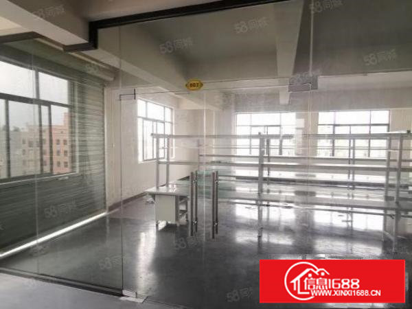 原房东长安宵边全新厂房地坪漆带玻璃隔间18元水电到位大小都有