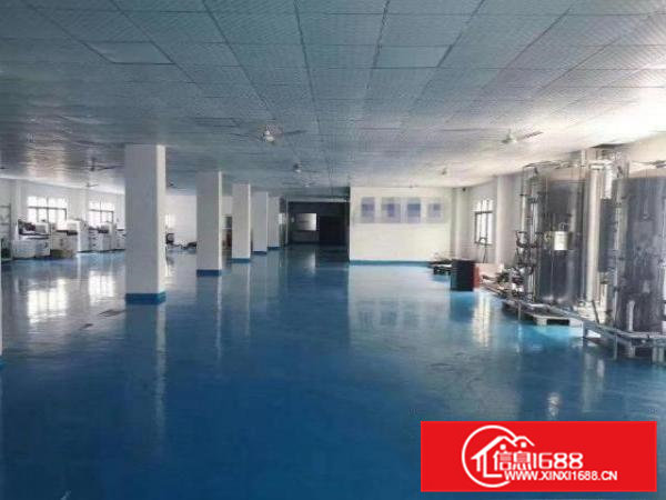 清溪独院厂房二楼1000方带办公室，全新地坪漆，带消防喷淋