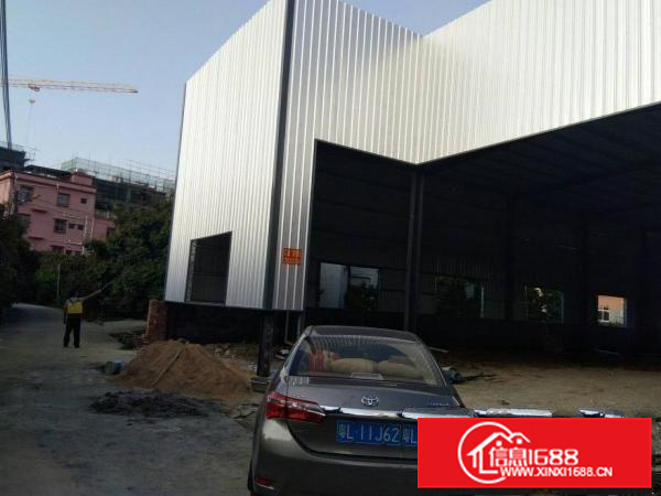 沥林河背村工业区原房东全新钢构厂房580平方招租