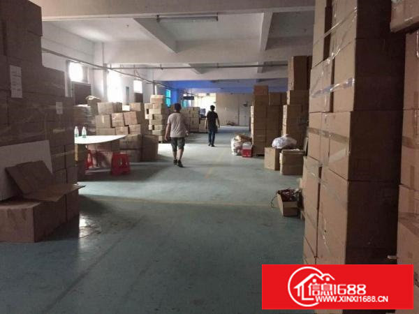 横岗六约工业园现空出三楼1560平厂房带现成装修出租（可分）