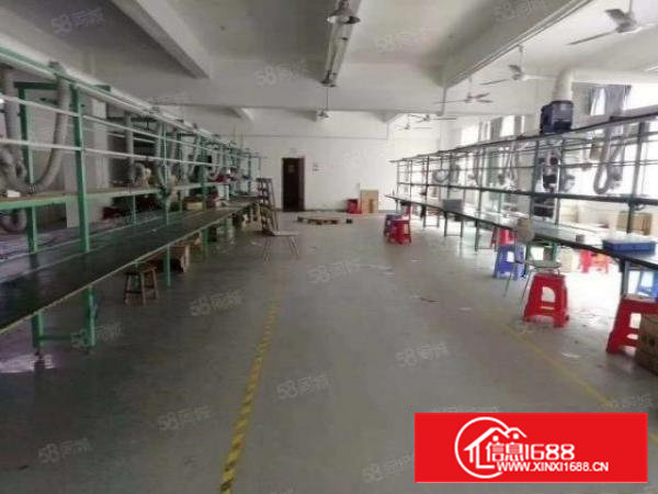 西乡，鹤州大型工业区楼上精装修875平，带空调，无转让费