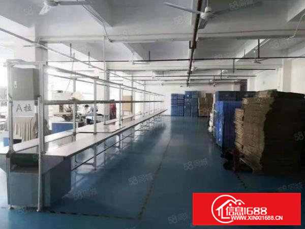 现成装修免费用凤岗二楼电子厂房出租1500平园区空地大