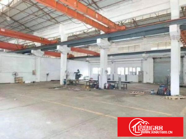 凤岗金凤凰工业区房东一楼钢构厂房1500平出租，现成6部行车
