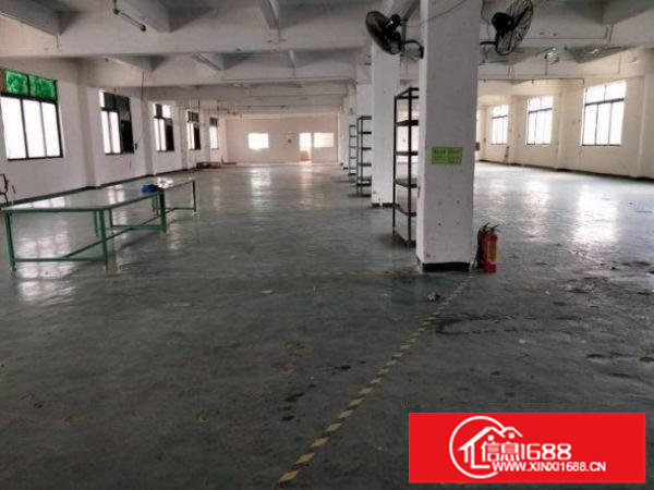 出租龙岗区坪地独门独院楼上整层厂房1200平