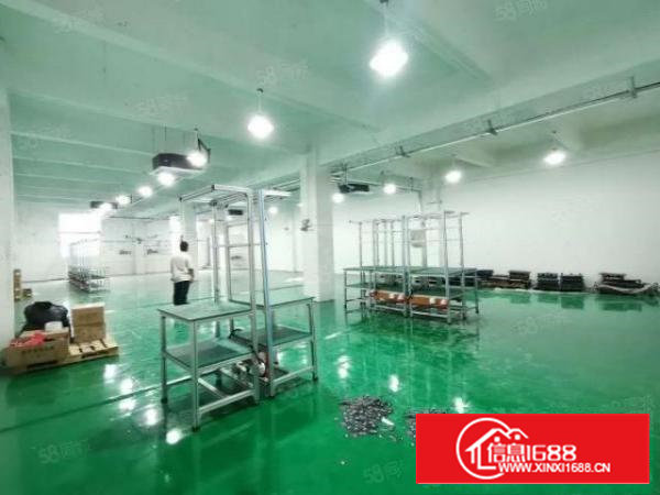 沙井后亭第二工业区二楼500平重工业精装修厂房实际面积出租