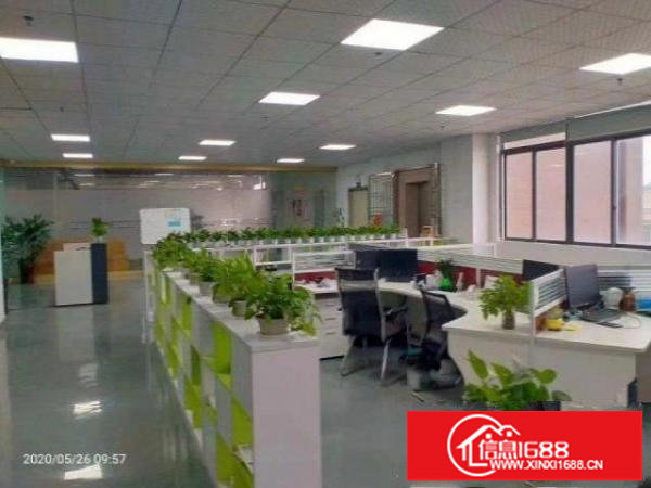好盘深圳观澜楼上厂房1900，形象好带地坪漆办公室消防喷淋