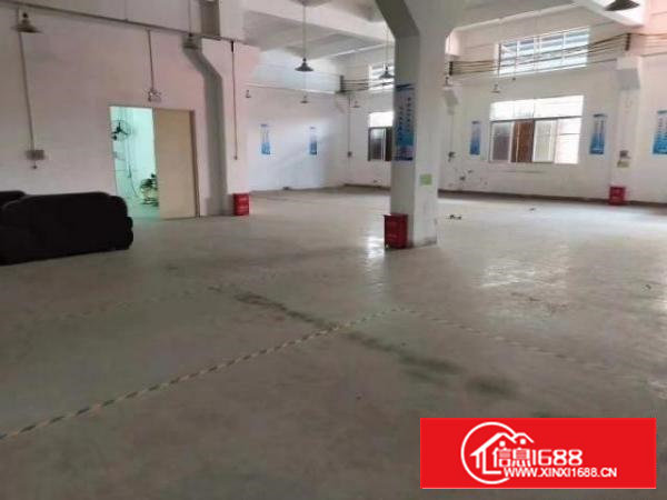 沙井新桥芙蓉一楼高六米1050平米牛角厂房带公室水电出租