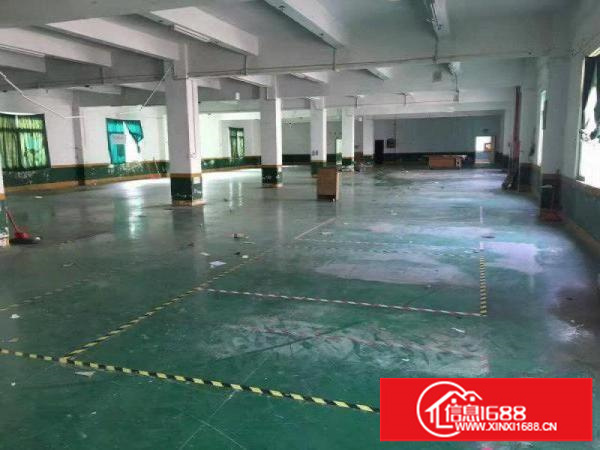 龙岗成熟工业区楼上1500平，500平出租