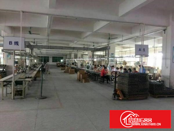 林村,新出一楼标准厂房1600,带精装修,租17元