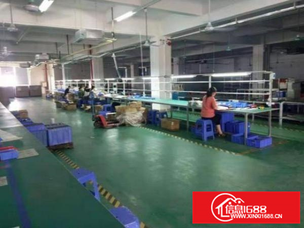 横岗四联租金便宜，3楼厂房530方，带装修