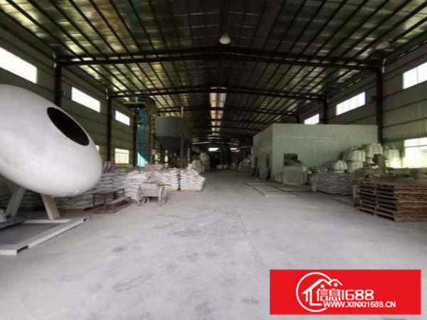 12米滴水钢结构带牛角位厂房出租