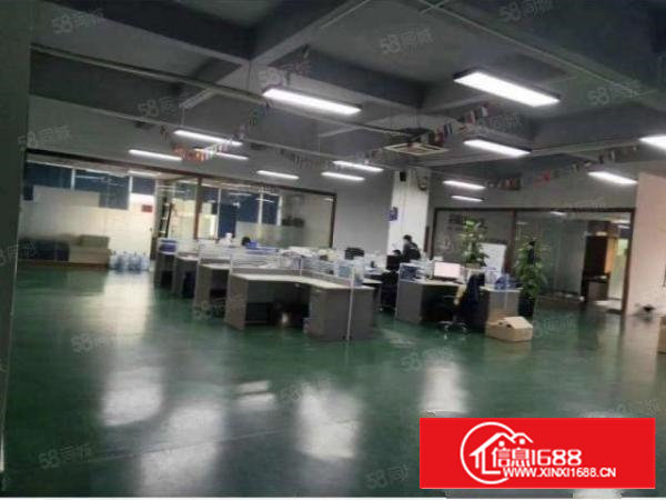 石岩水田新出楼上精装修1415平方厂房出租;可办环评