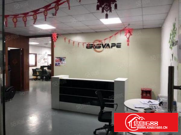 沙井新桥三工业区，880平米带精装修，无转让费，107国道边