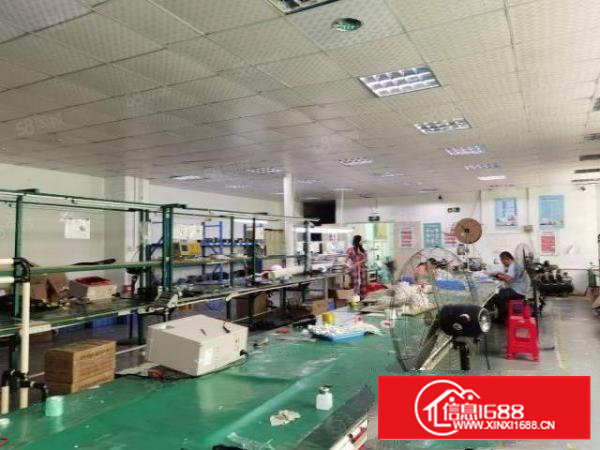 石岩新出原房东楼上精装修650平方厂房出租，水电齐全拎包入住