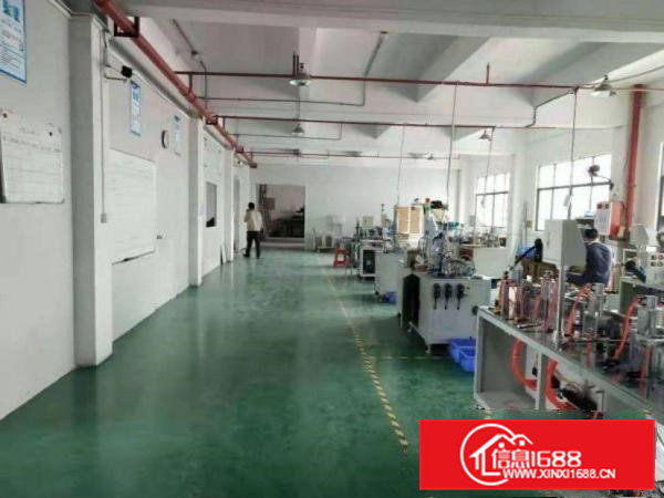 树田楼上1100平方精装修厂房无需转让费水电齐全