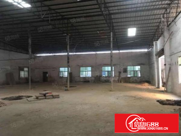 寮步镇竹园村单一层300平钢构铁皮厂房出租高6.5米带办公室