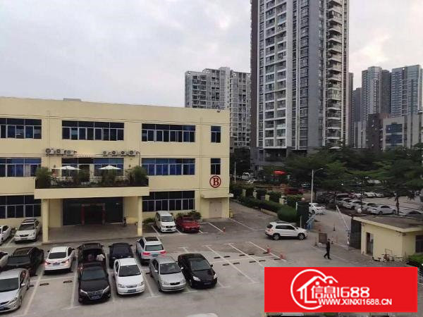 龙岗荷坳主干路边新出楼上150平精装修办公场地，免转让费